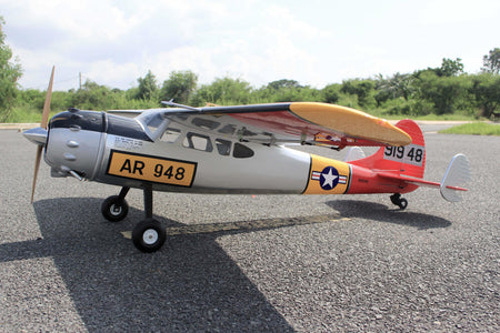 Seagull Models Cessna 195 USAF 90" ARF side view
