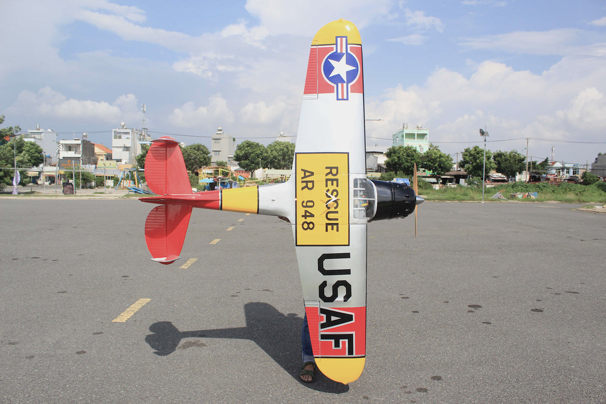 Seagull Models Cessna 195 USAF 90" ARF bottom view