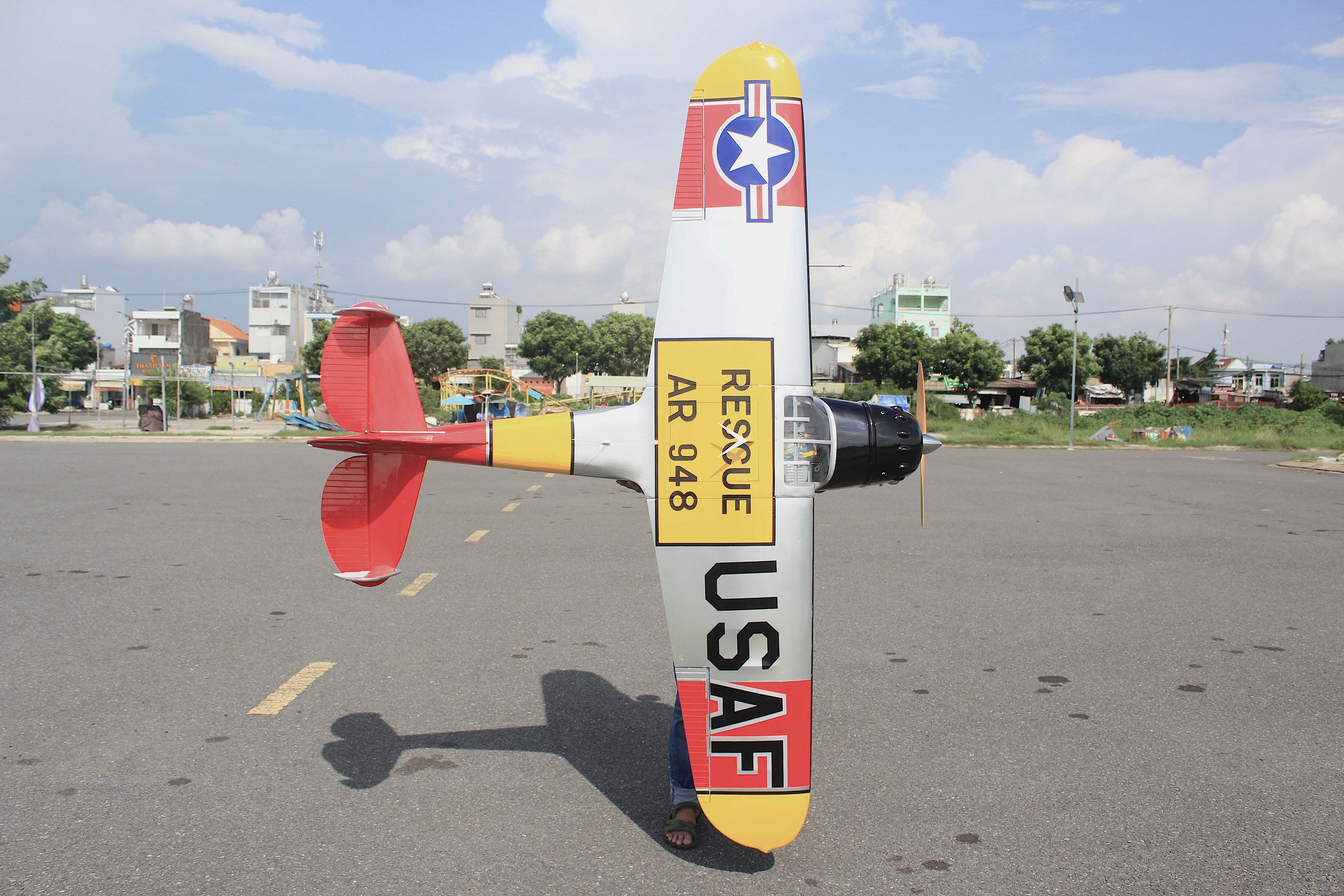 Seagull Models Cessna 195 USAF 90" ARF bottom view