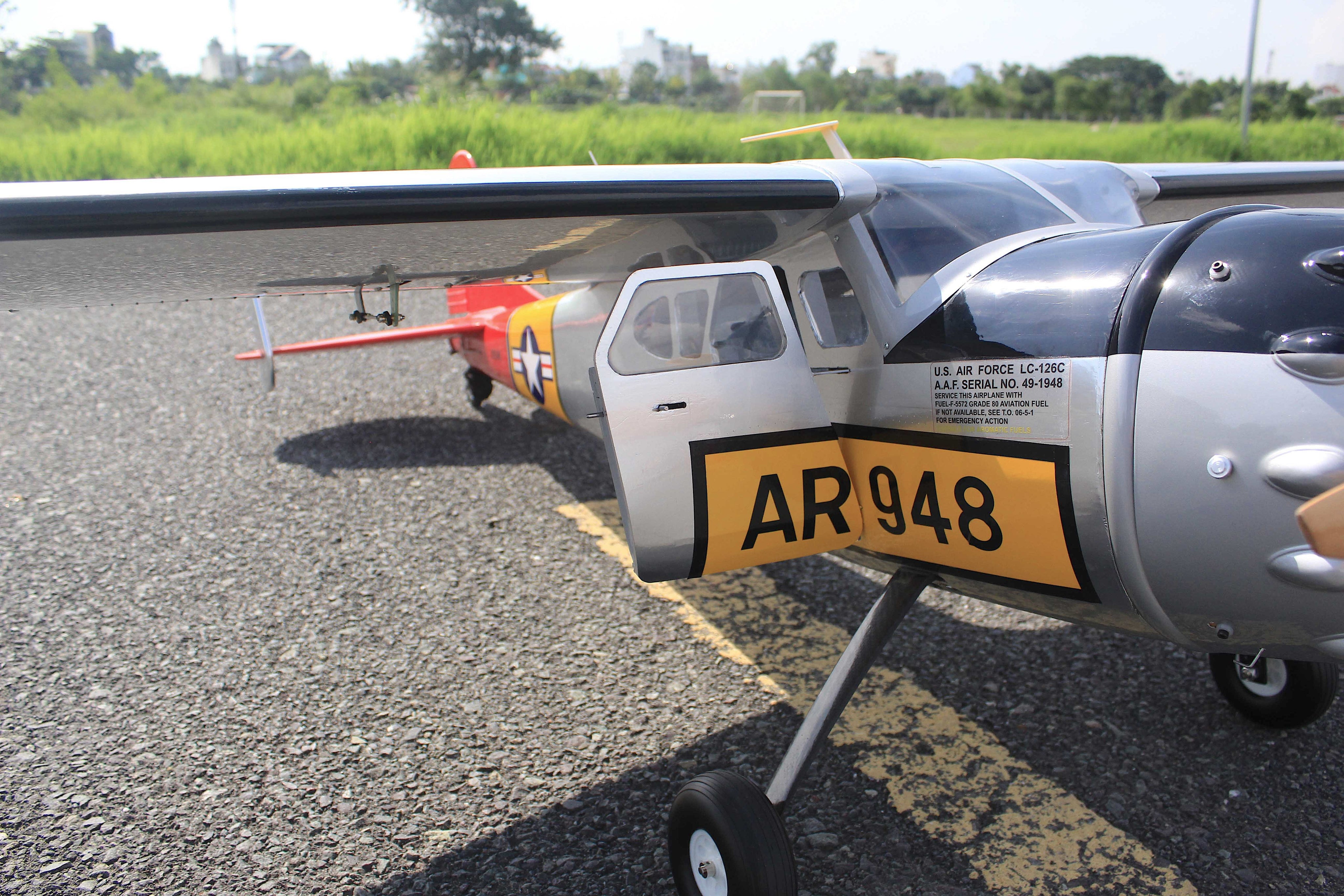 Seagull Models Cessna 195 USAF 90" ARF door open