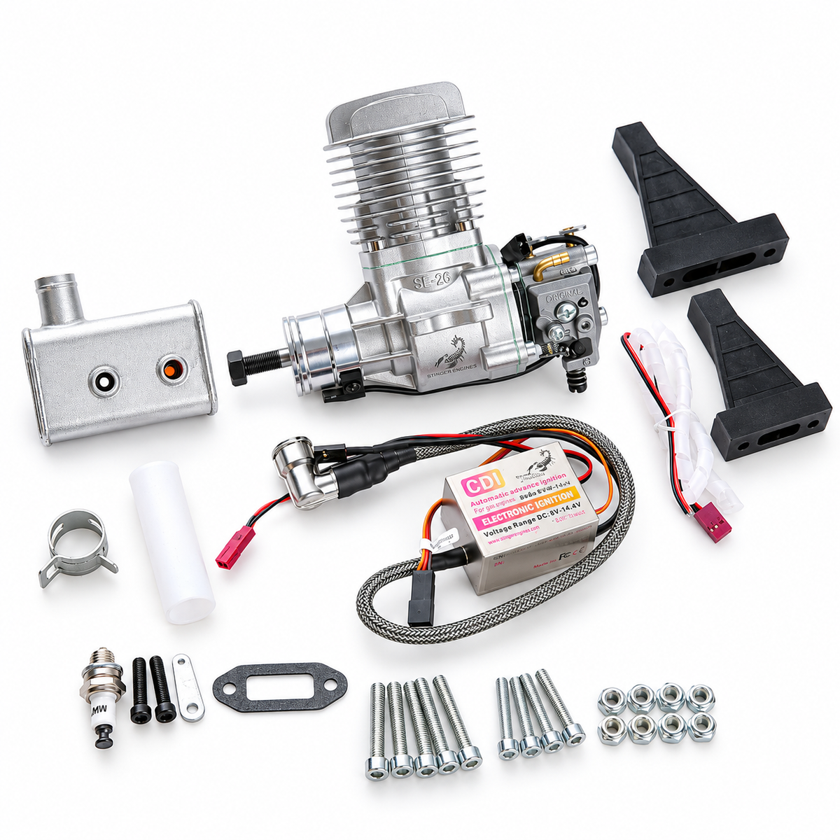 Stinger 26cc SE side exhaust gas engine for RC airplanes