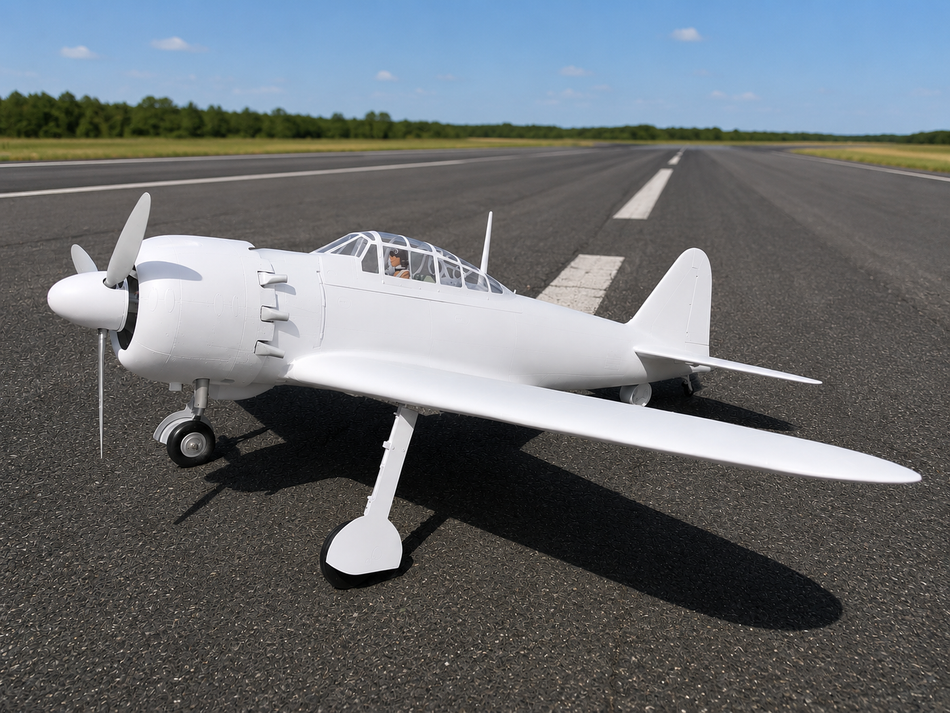 TopRC Model A6M5 Zero Fighter, White Primer-Unpainted- 93" Giant Scale Full Composite ARF