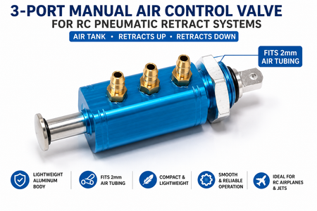 Gator RC 3-Port Aluminum Air Control Valve