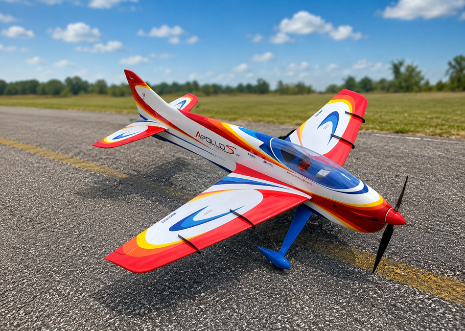 SebArt Apollo S 50E 62" ARF Blue/White/Orange/Red