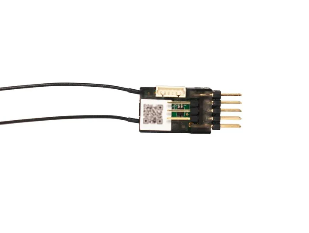 Electronic component with wires on a white background
