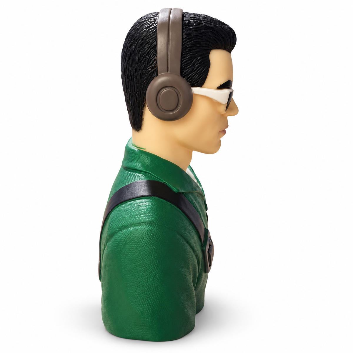 Side view of Gator RC Aviator Ace molded plastic RC pilot bust