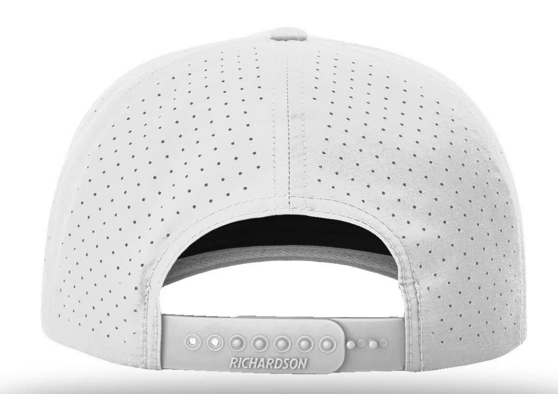 White baseball cap with 'Richardson' branding on a white background