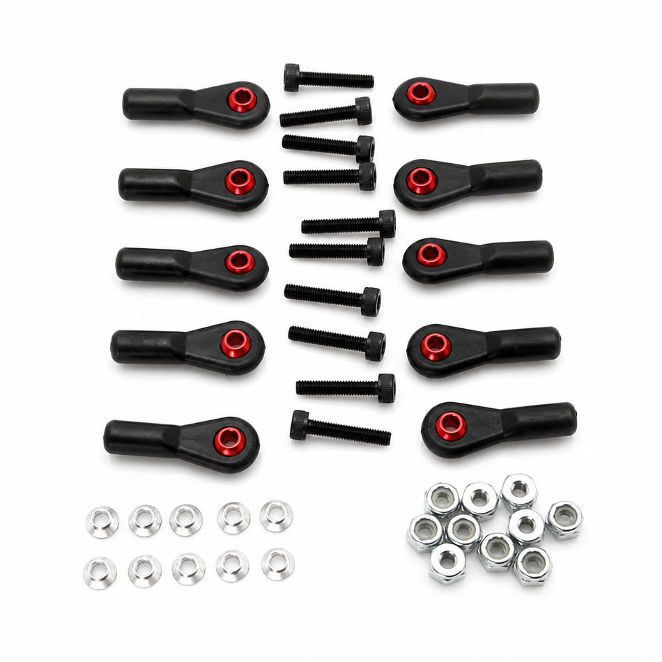 Secraft M3 Aluminum Ball Links, Red or Blue, 10 Pack