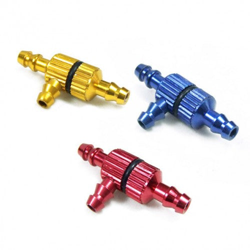3 Way Fuel Pipe Nozzle with Fuel Filter Filling Nozzle Gasoline Glow Gas Fuel Jointer for RC Airplane