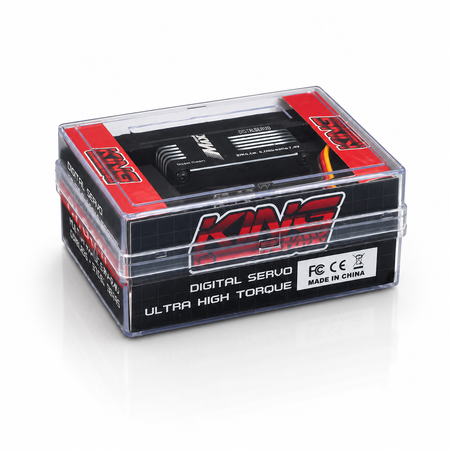 King Digital Servo in clear packaging on a white background