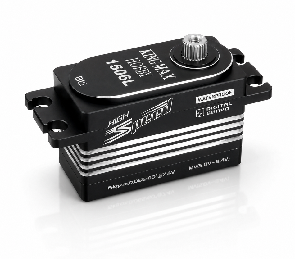 KingMax BLS1506L HV Brushless Low Profile Digital Servo – 17.8kg-cm