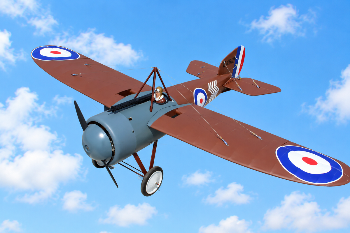 bristol fighter top gear Seagull Models bristol m1c monoplane spans 1.8m arf 71" 1:4