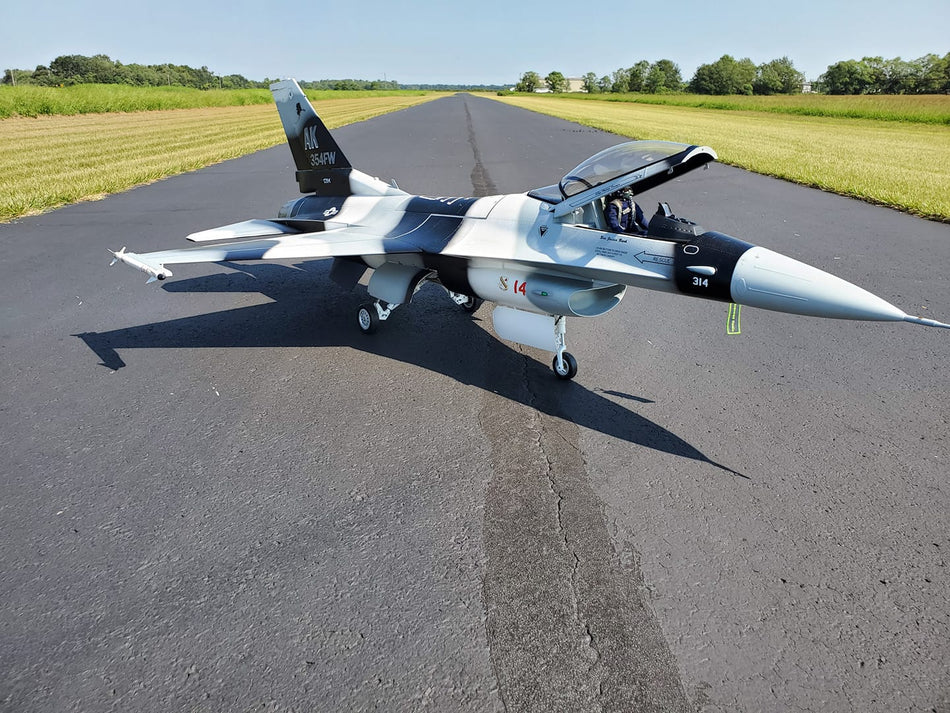 F-16 Jet, Arctic Camo, Top RC Model