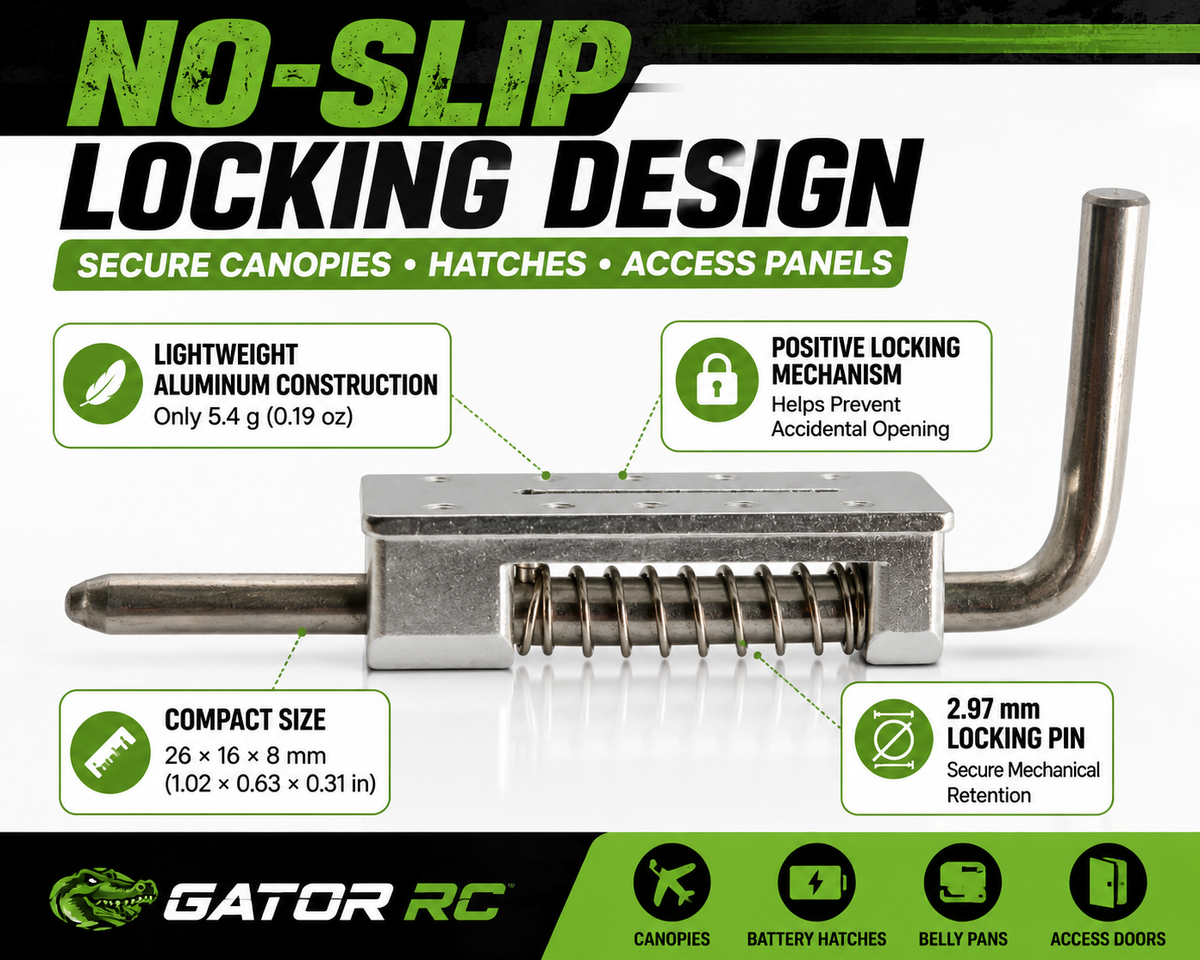Gator RC Aluminum Canopy & Hatch Latch End Pull