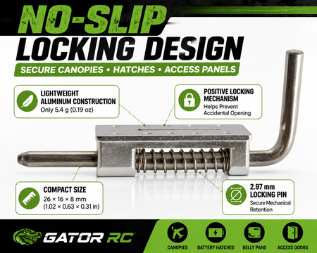 Gator RC Aluminum Canopy & Hatch Latch End Pull