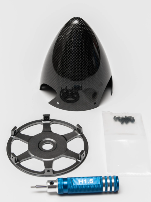 Spinner, 101mm (4") Carbon Fiber, 3 Blade, Gas (Falcon)