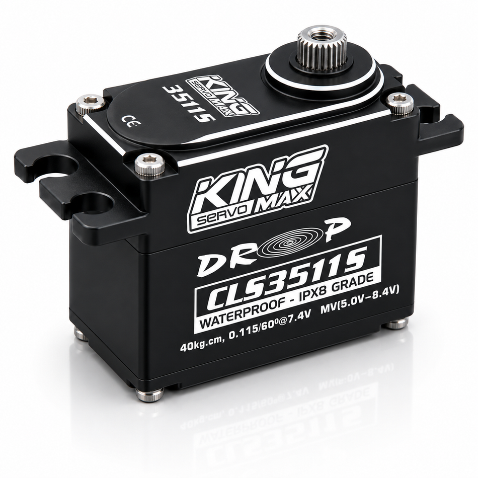 KingMax CLS3511S HV Coreless Waterproof Digital Servo – 45.5kg-cm Torque