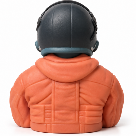 Commander Phoenix 1/6 scale RC jet pilot bust with orange flight suit
