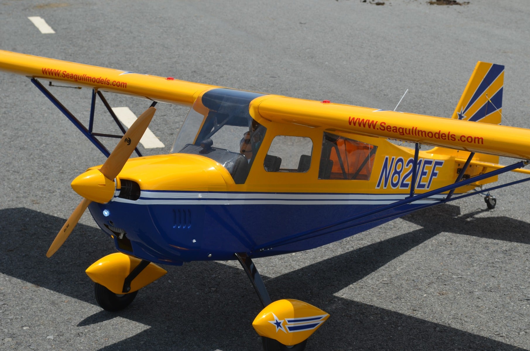 Seagull Models, Decathlon, Yellow, 60-80cc (ARF) – Gator RC