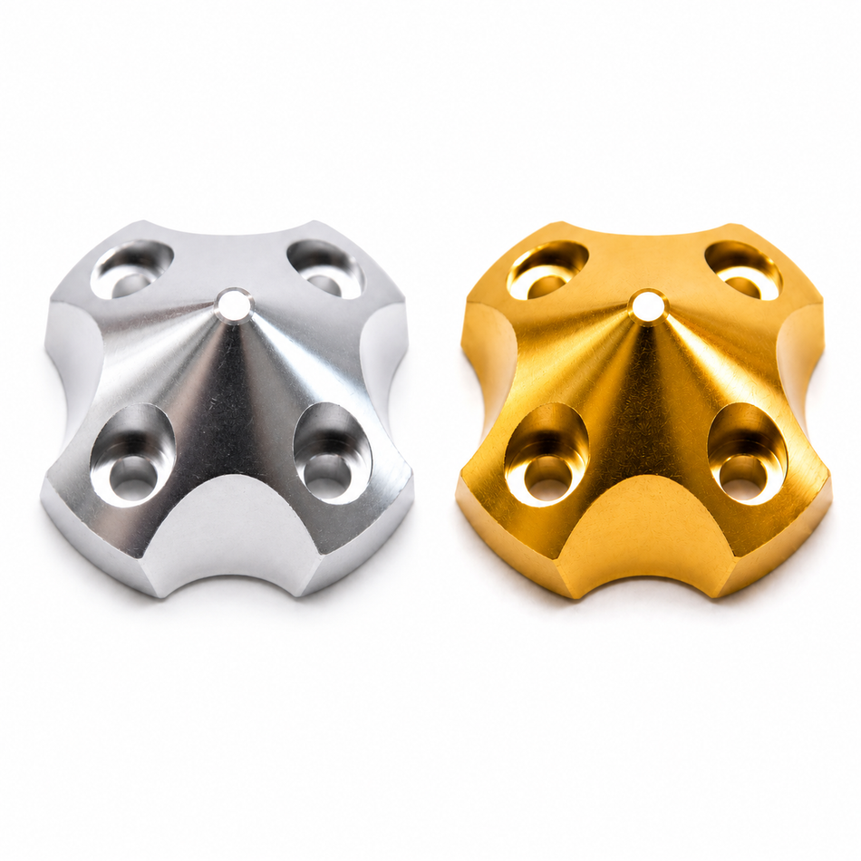 Gator RC CNC Aluminum 3D Spinner for DLE30 Gas Engines - Silver or Gold