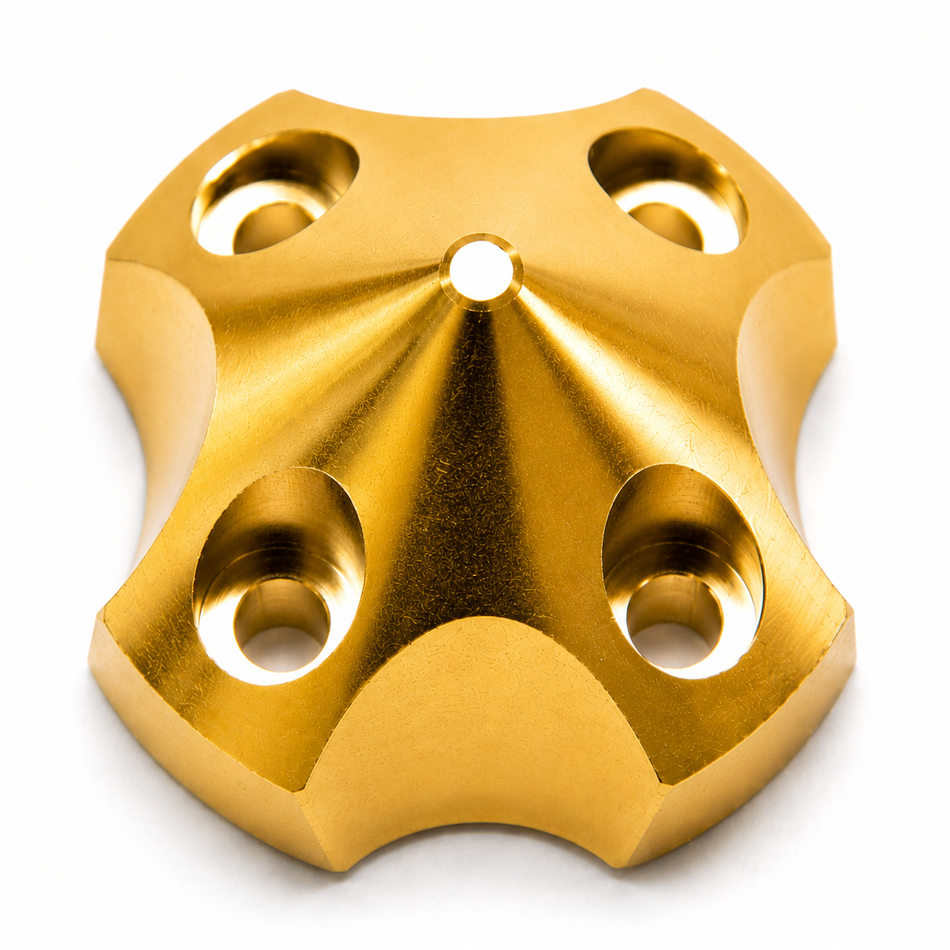Gator RC CNC Aluminum 3D Spinner for DLE30 Gas Engines - Silver or Gold