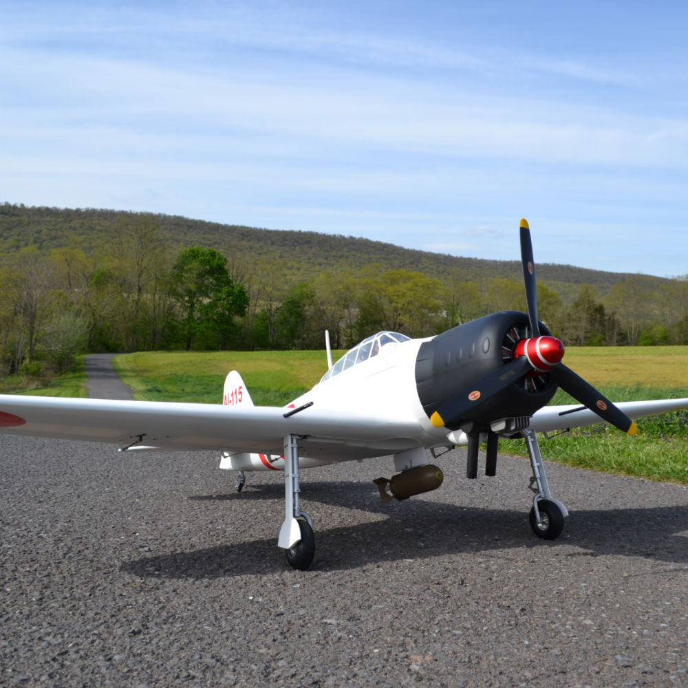 FEVR シーガル Seagull Models, Giant Zero A6M, Gas (ARF), 50-60cc, solid white