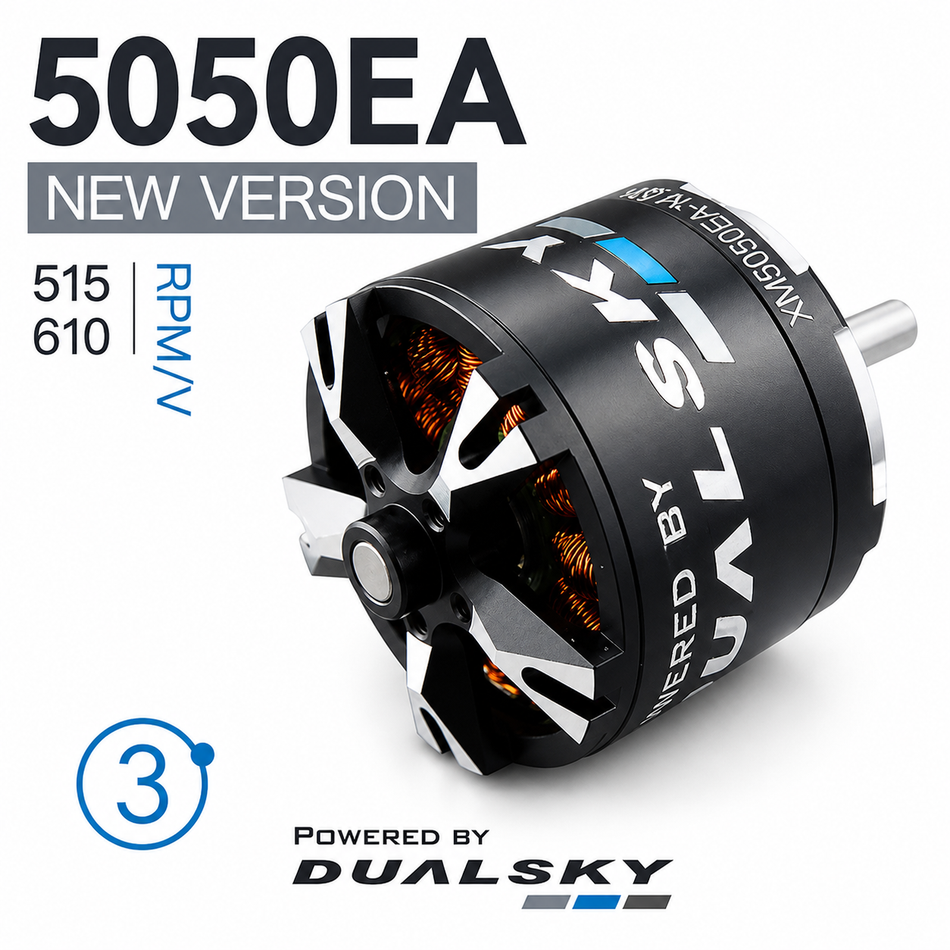 Dualsky XM5050EA V3 Brushless Outrunner Motor – 515KV / 610KV