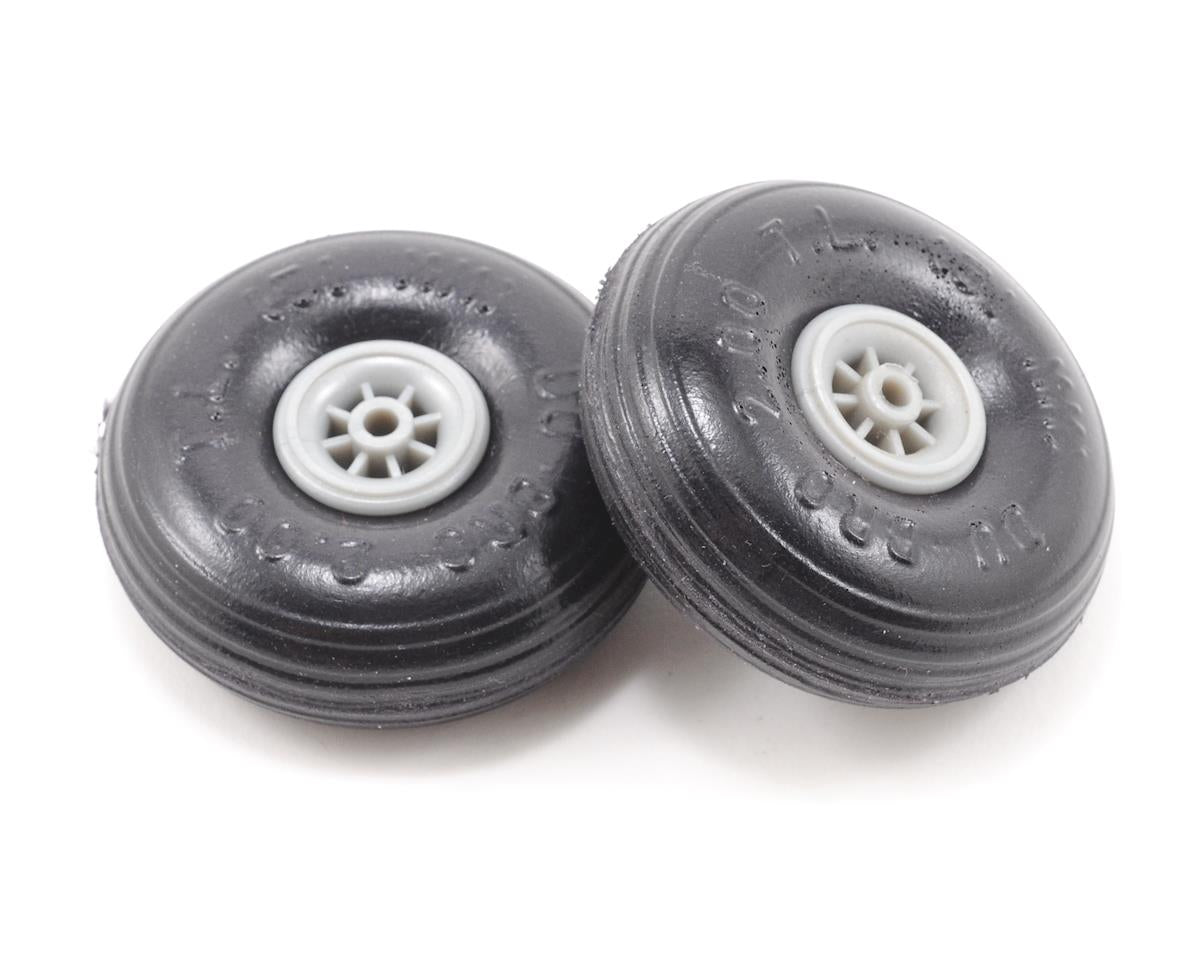 Du-Bro 2" (50.8mm) Treaded Lite RC Airplane Wheels (2)