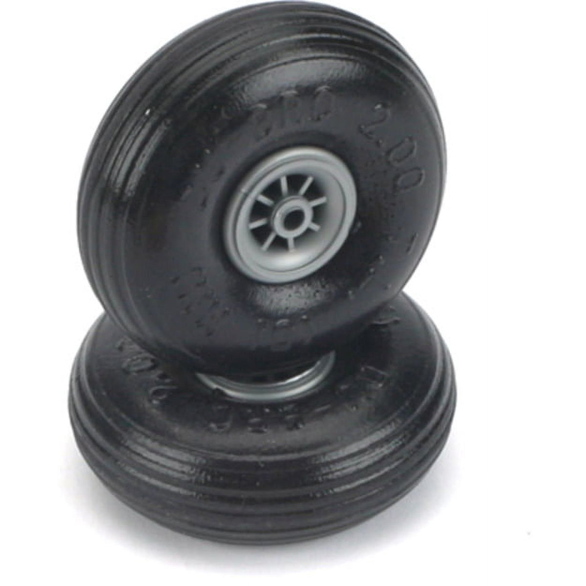 Du-Bro 2" (50.8mm) Treaded Lite RC Airplane Wheels (2)