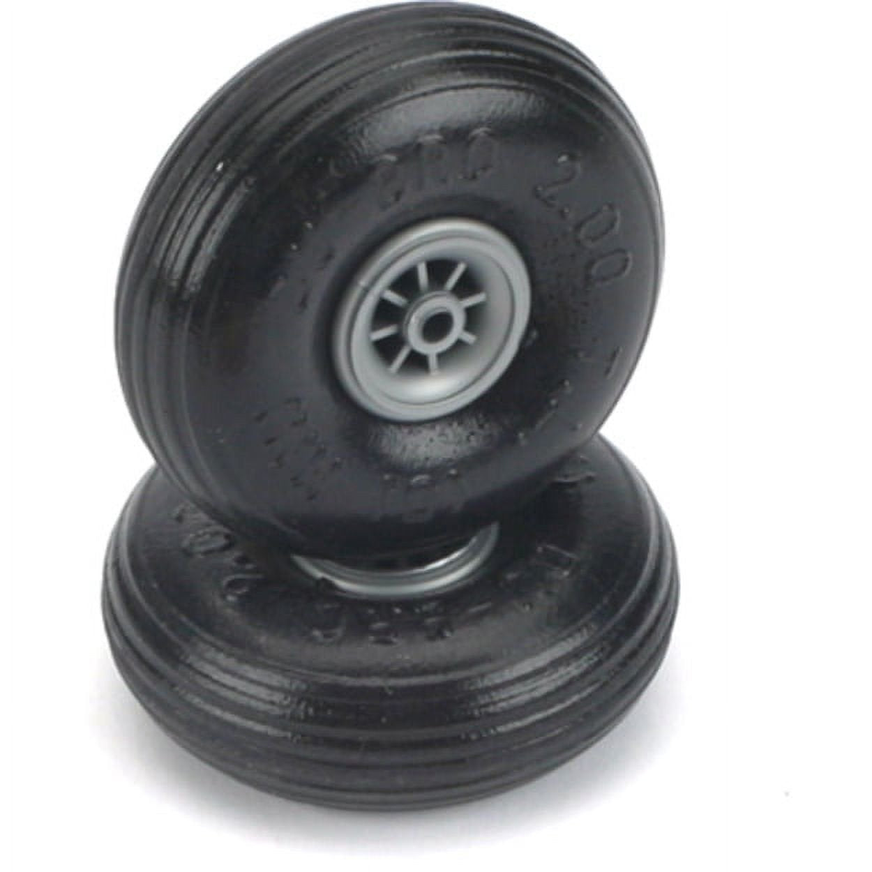 Du-Bro 2" (50.8mm) Treaded Lite RC Airplane Wheels (2)