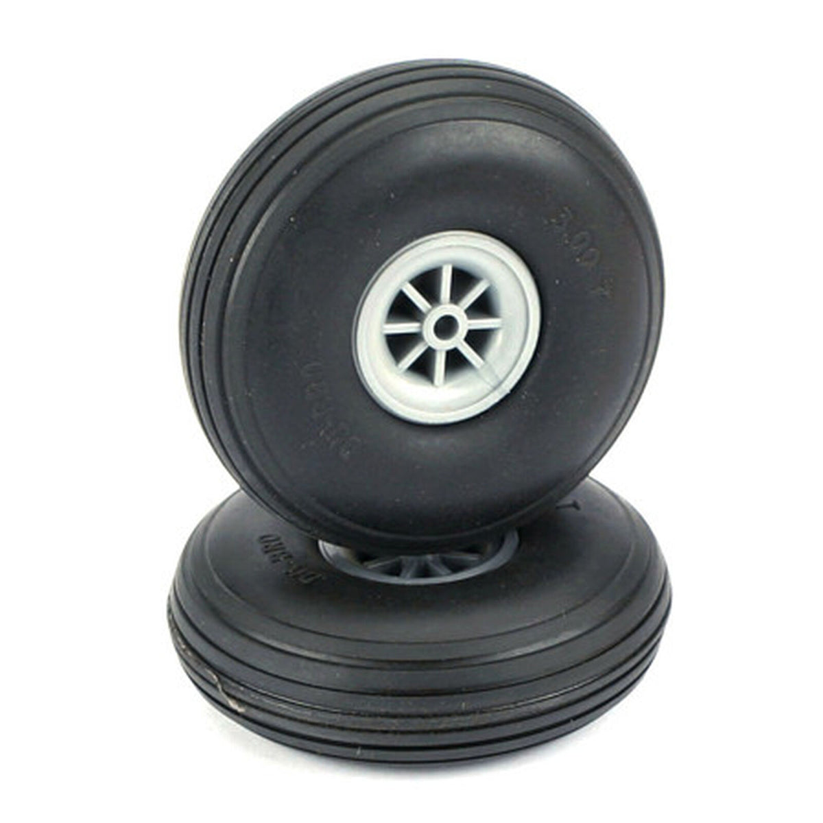  Du-Bro 3" (76.2mm) Treaded Low Bounce Wheels 