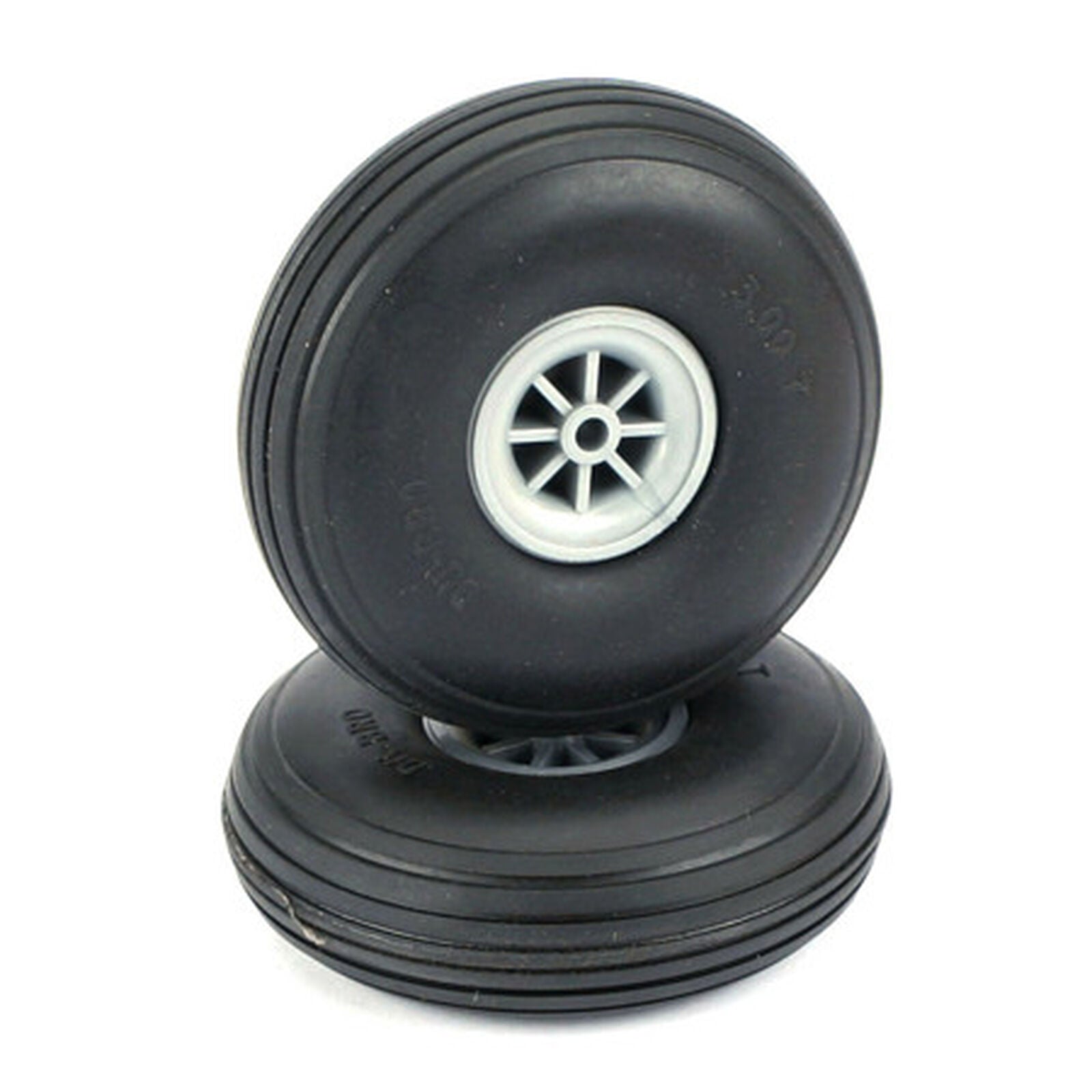  Du-Bro 3" (76.2mm) Treaded Low Bounce Wheels 
