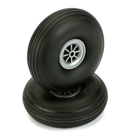 Du-Bro 3.25" (82.55mm) Treaded RC Airplane Wheels (2)