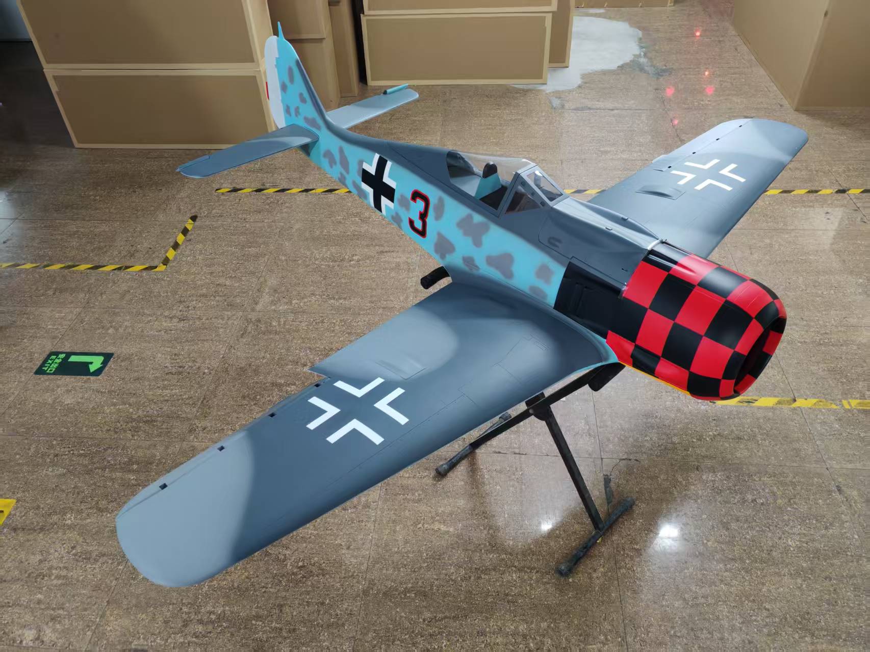 Top RC Model FW-190 Focke Wulf, Black 3 Fully Composite 93