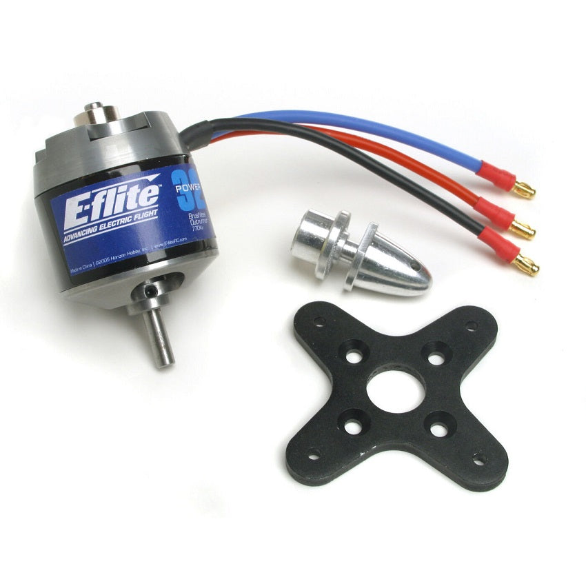 E-Flite Power 32 Brushless Outrunner Motor, 770Kv: 3.5mm Bullet Item (EFLM4032A)