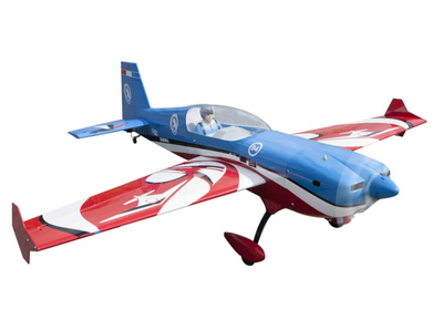 Extra 330LX, Blue/Red, Wheel Pants, Seagull Model