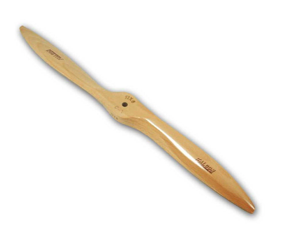 Wooden propeller on a white background