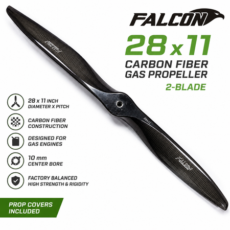Falcon 28x11 Carbon Fiber Gas Propeller