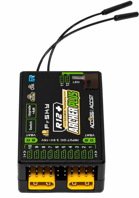 FrSky Archer Plus SR12+ Stabilized Receiver – 12 Channel ACCESS / ACCST FBUS RX