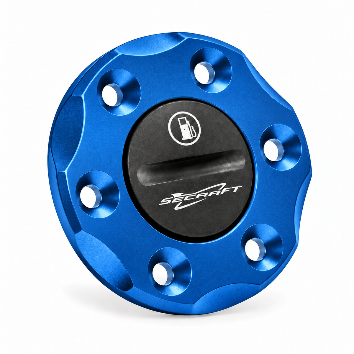 Secraft V2 blue fuel dot with backing ring, removable cap and mounting hardware