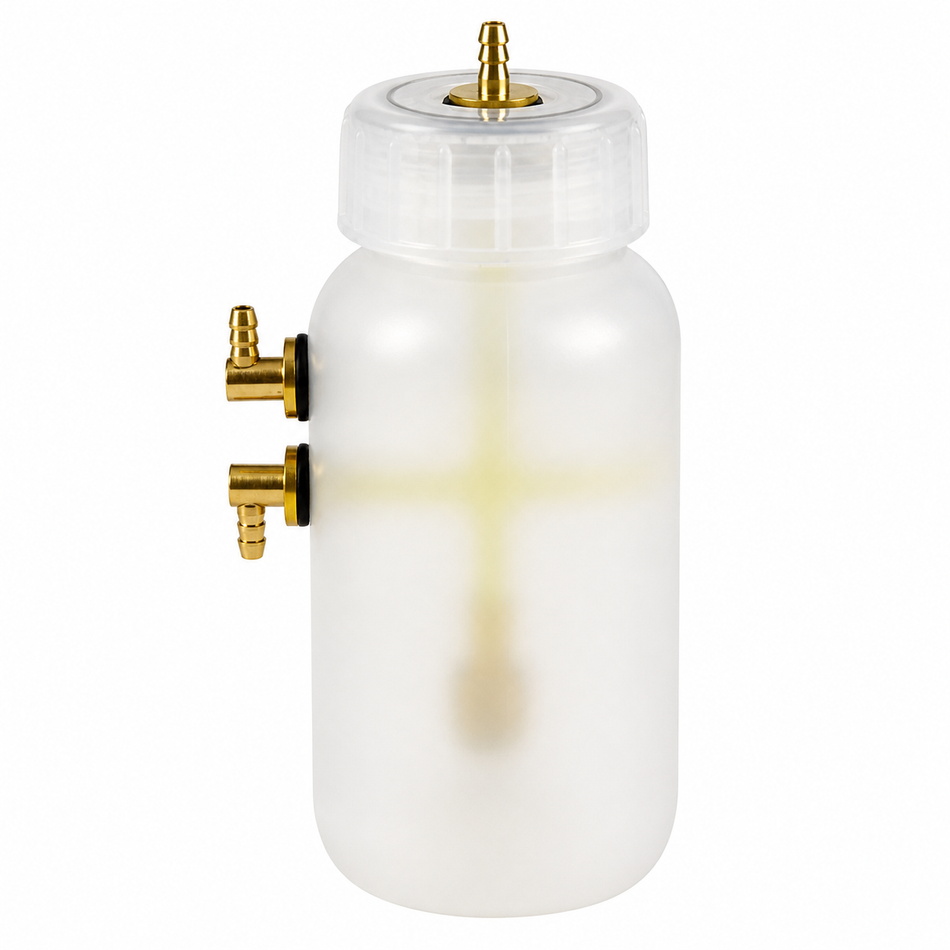 Gator RC Round Fuel Tank – Plastic Gas & Nitro RC Fuel Bottle (250ml–1000ml)