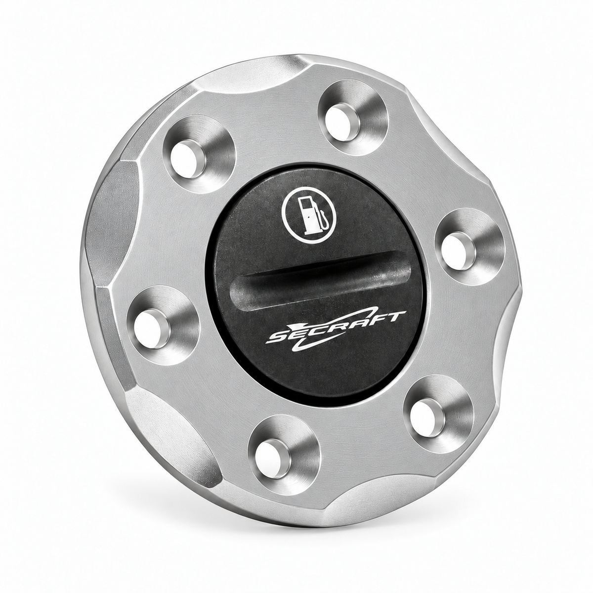 Secraft V2 silver fuel dot with backing ring, removable cap and mounting hardware