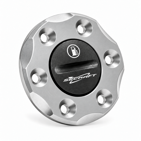 Secraft V2 silver fuel dot with backing ring, removable cap and mounting hardware