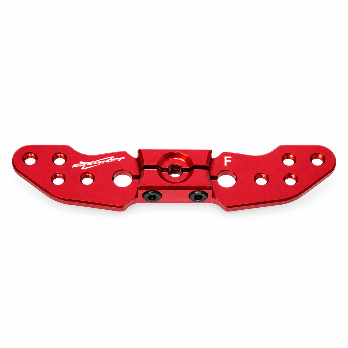Secraft 2.5" Offset Full Servo Arm, 4-40, Futaba 25T – Red