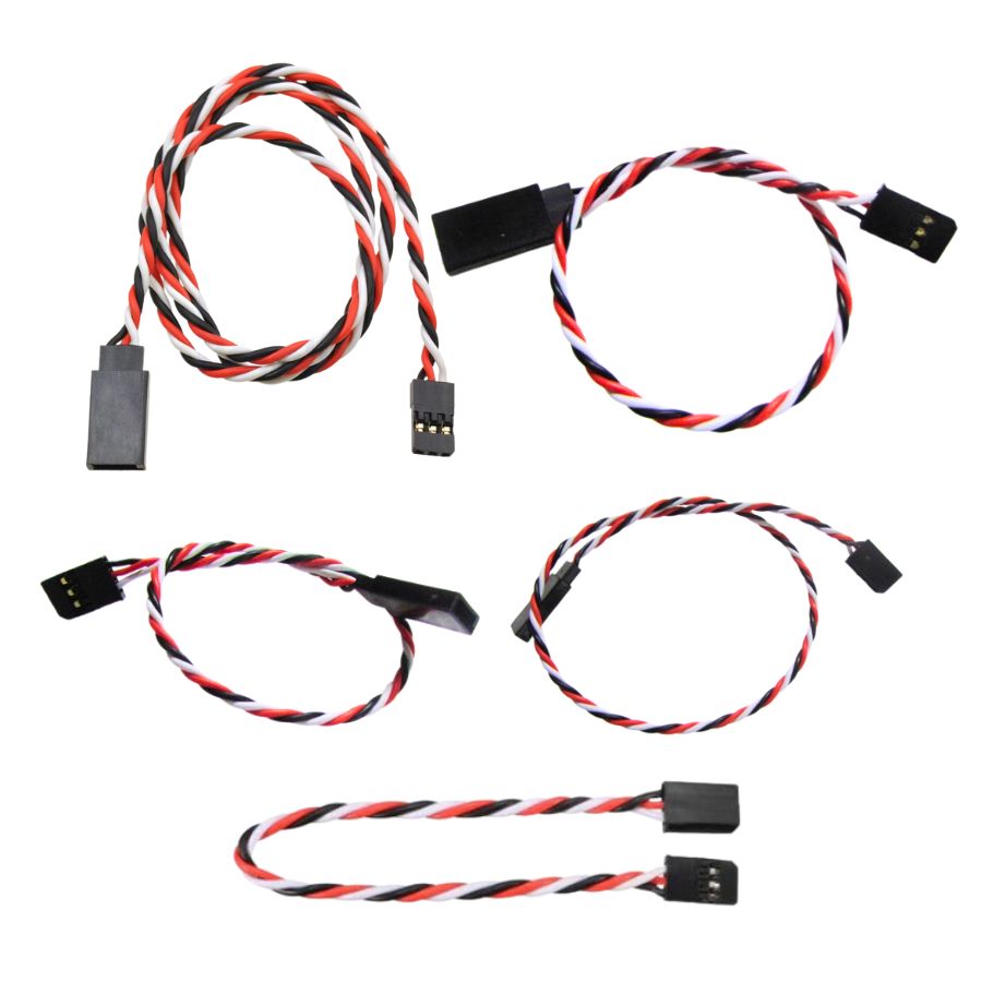 Servo Extensions, 26 Gauge, Futaba, 2 Pack (Various Lengths) Gator RC