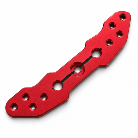 Secraft 2.5" Offset Full Servo Arm, 4-40, Futaba 25T – Red