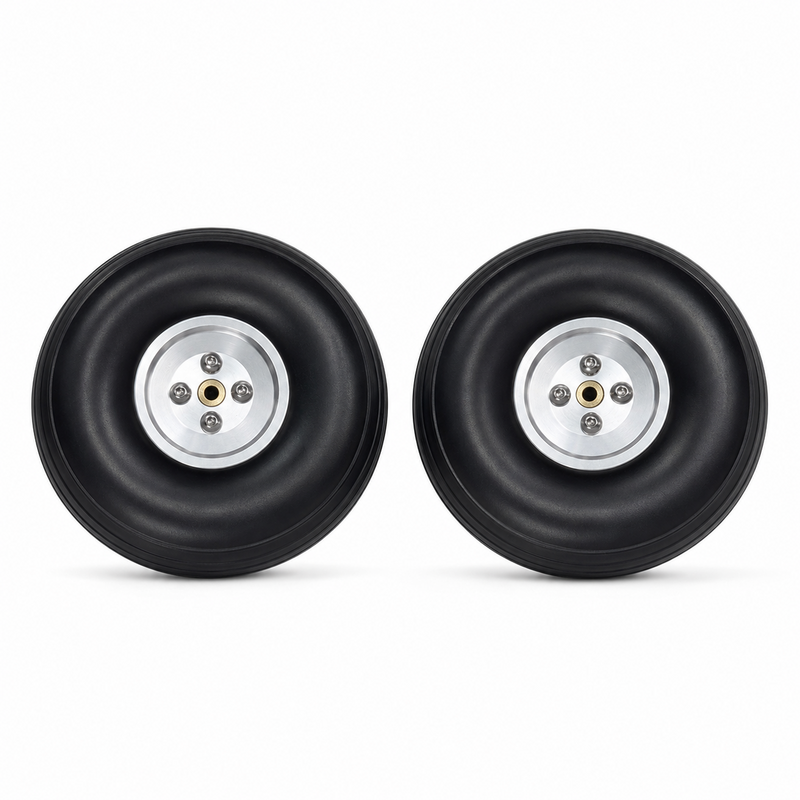 Gator RC Polyurethane (PU) Aluminum Hub Wheel Set 