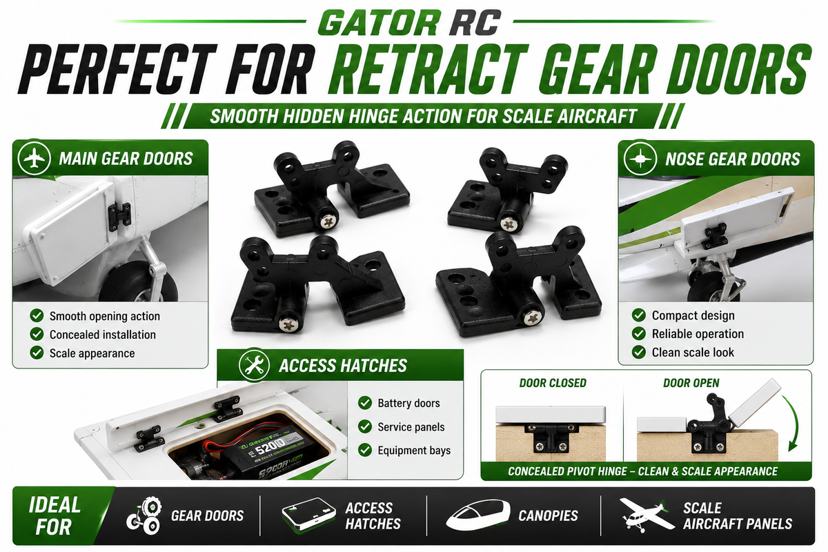  Gator RC Pivot Hatch Hinges