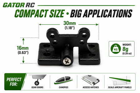 Gator RC product with dimensions and weight information on a white background