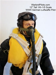 1/5 - 1/6 WWII German Luftwaffe RC Pilot Figure by Warbird Pilots